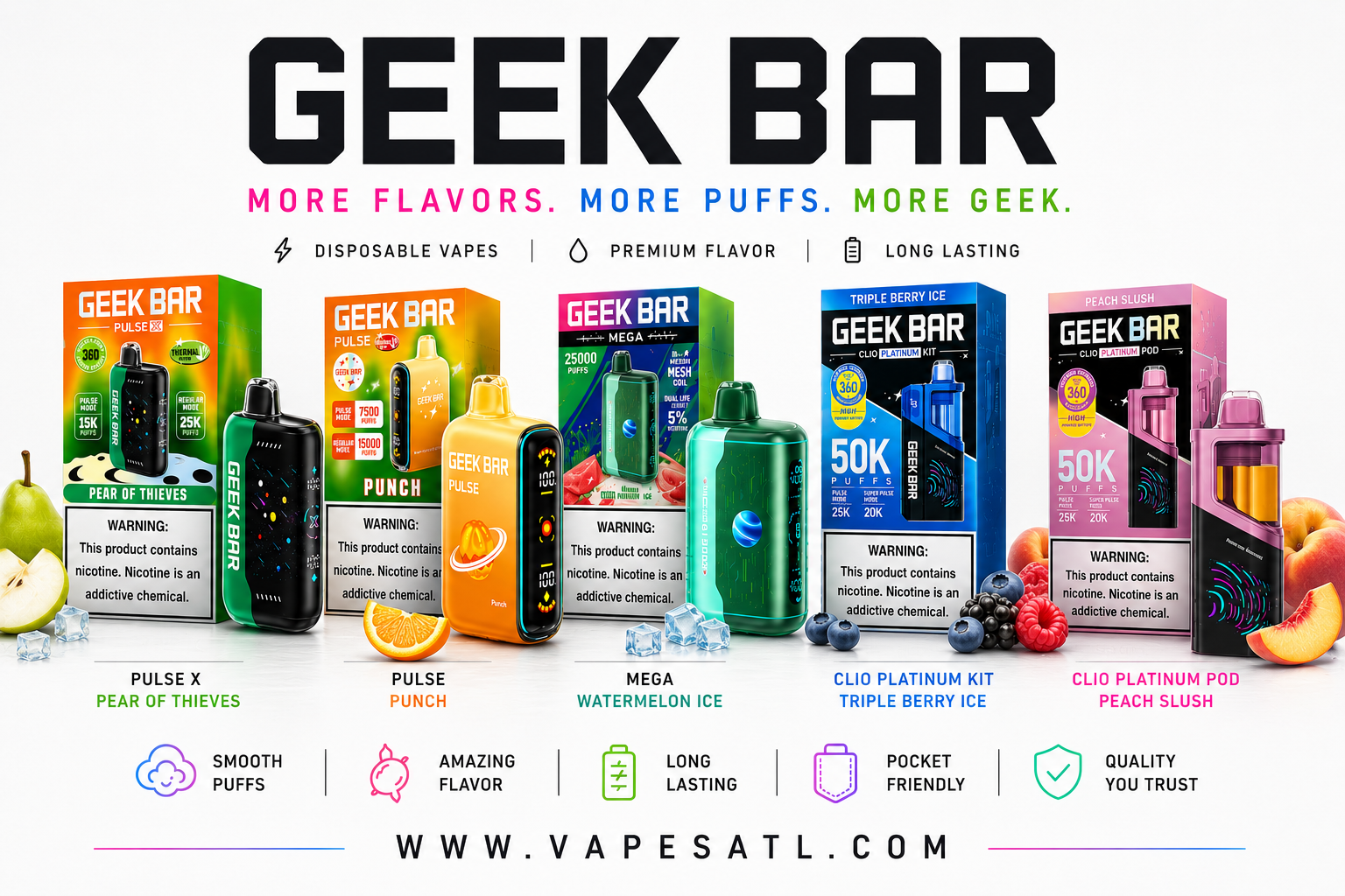 GEEK BARS  VAPESATL.COM