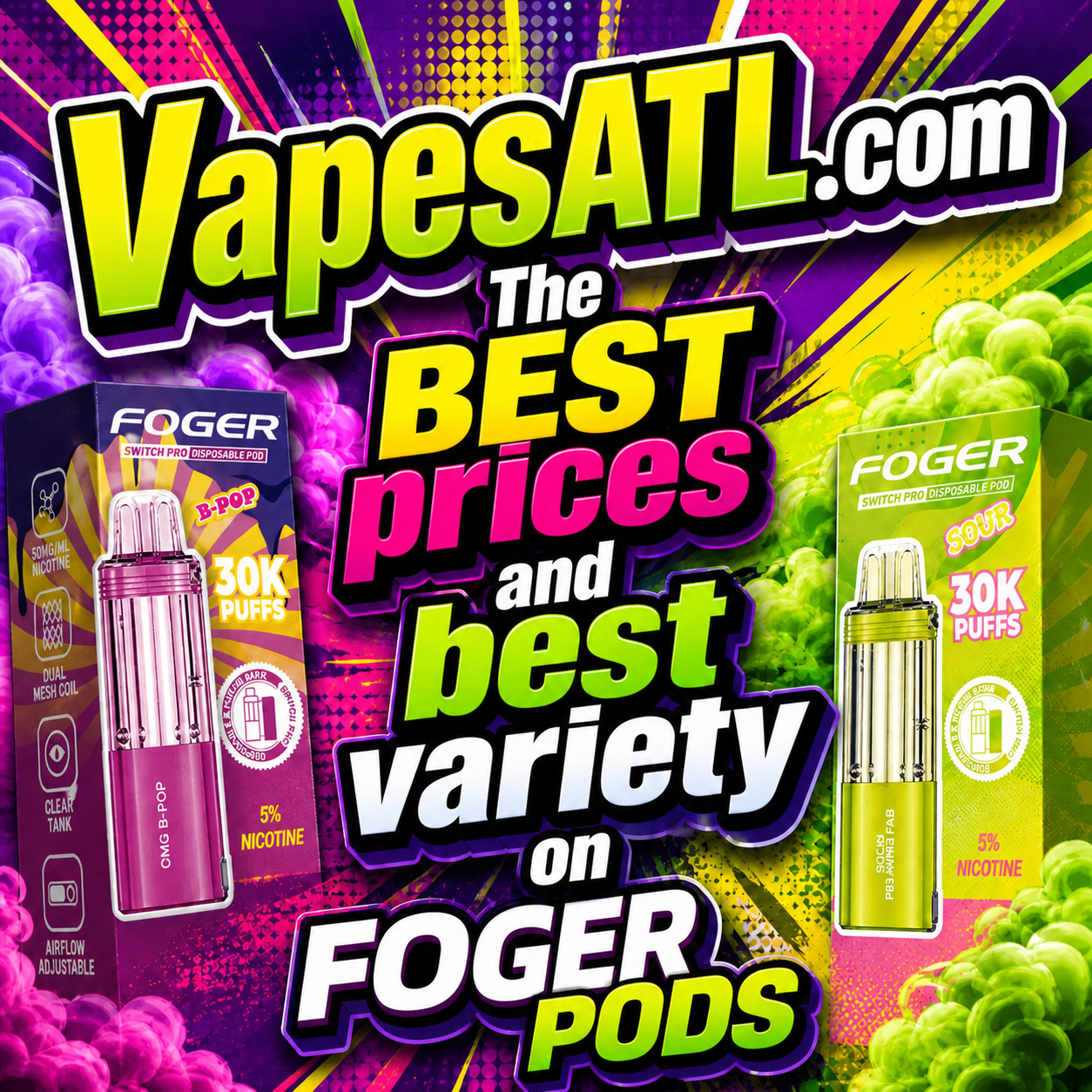 Foger Switch Pro Disposable Vape Refill Pods From $10.36* VAPESATL.COM Foger Switch Pro Disposable Vape Refill Pods From $10.36* VAPESATL.COM