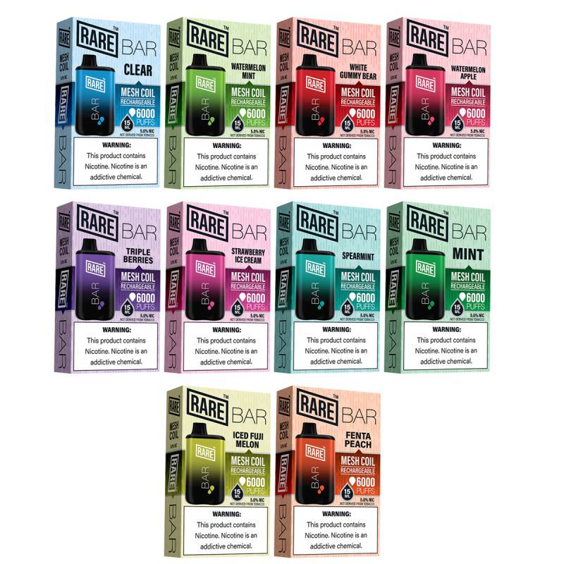 RARE BAR 6000 RECHARGEABLE VAPESATL.COM RARE BAR 6000 RECHARGEABLE VAPESATL.COM
