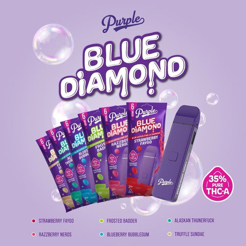 Purple Blue Diamond Disposable | 6g