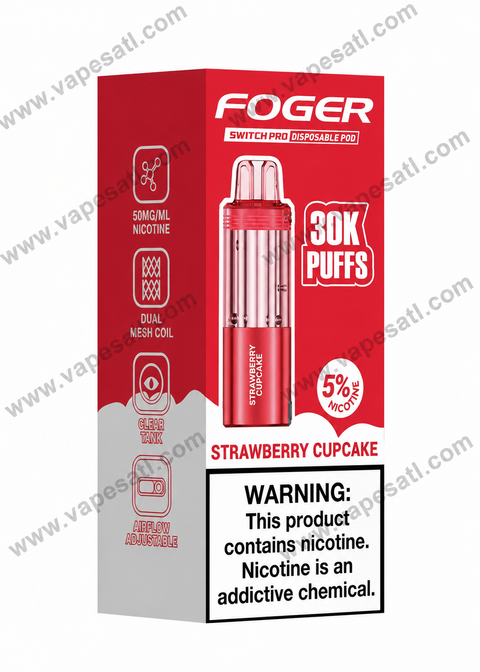 Foger Switch Pro Cupcake Flavor Pods | 30K Puffs