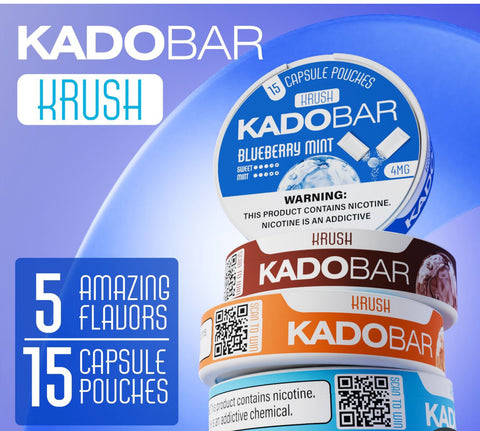 KADOBAR KRUSH NICOTINE POUCHES  VAPESATL.COM