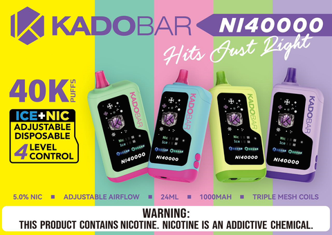 Kado Bar 40K 5% 40000 Puffs Disposable From $14.95 VAPESATL.COM Kado Bar 40K 5% 40000 Puffs Disposable From $14.95 VAPESATL.COM