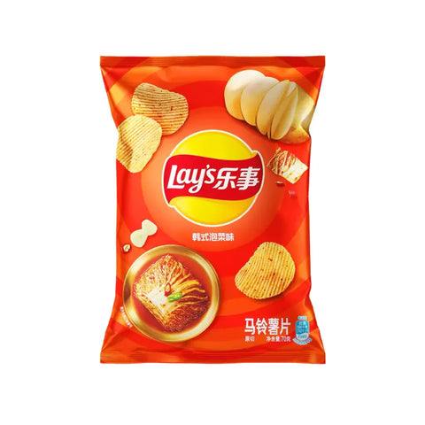 Lay's Korean Kim Chi Flavor Potato Chips, 70g