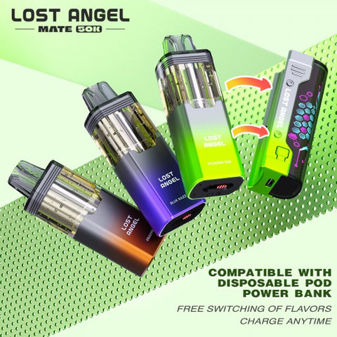Lost Angel Mate 50K Puffs Disposable Pod VAPESATL.COM Lost Angel Mate 50K Puffs Disposable Pod VAPESATL.COM