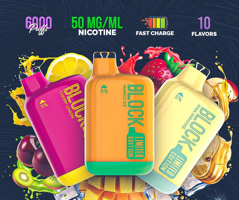 BLOCK BAR 5% 6000 PUFFS VAPESATL.COM BLOCK BAR 5% 6000 PUFFS VAPESATL.COM