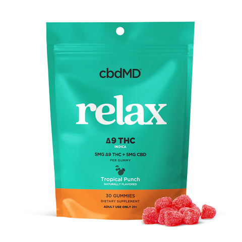 CbdMd Delta 9 THC Relax Gummies 30 Ct.