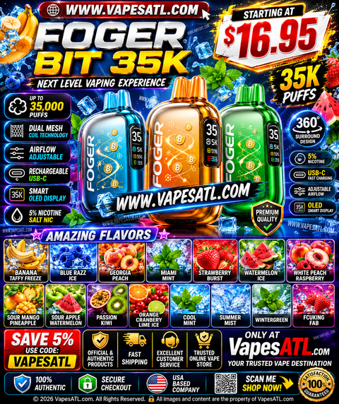 FOGER BIT 35K Disposable Vape From $16.95