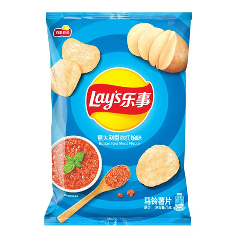 Lay's Italian Red Meat Flavor Potato Chips, 70g