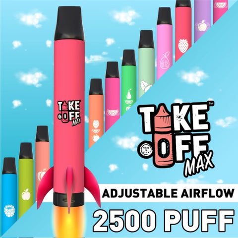 Take Off MAX Disposable 5% Adjustable Airflow 2500+ Puff