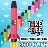 Take Off MAX Disposable 5% Adjustable Airflow 2500+ Puff