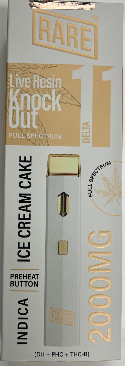 RARE DELTA 11 LIVE RESIN KNOCK OUT 2GM