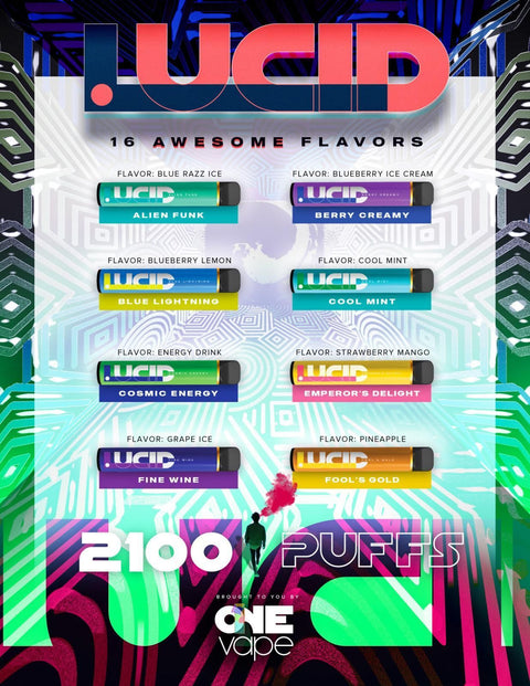 LUCID X1 BY ONE VAPE 2100 PUFFS DISPOSABLE VAPESATL.COM LUCID X1 BY ONE VAPE 2100 PUFFS DISPOSABLE VAPESATL.COM