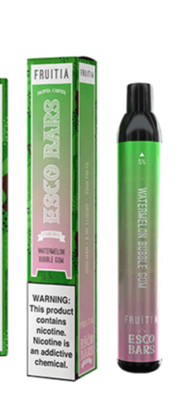 FRUITIA ESCO BARS 2500 PUFFS VAPESATL.COM FRUITIA ESCO BARS 2500 PUFFS VAPESATL.COM