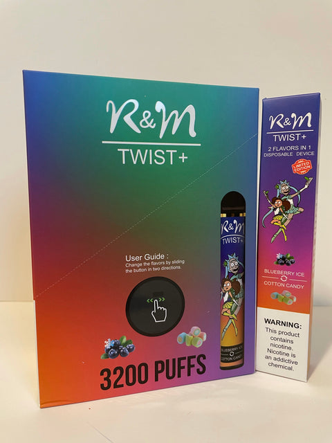 R&M TWIST PLUS 2 IN 1 3200 PUFFS - NO RETURNS NO REPLACEMENTS VAPESATL.COM R&M TWIST PLUS 2 IN 1 3200 PUFFS - NO RETURNS NO REPLACEMENTS VAPESATL.COM